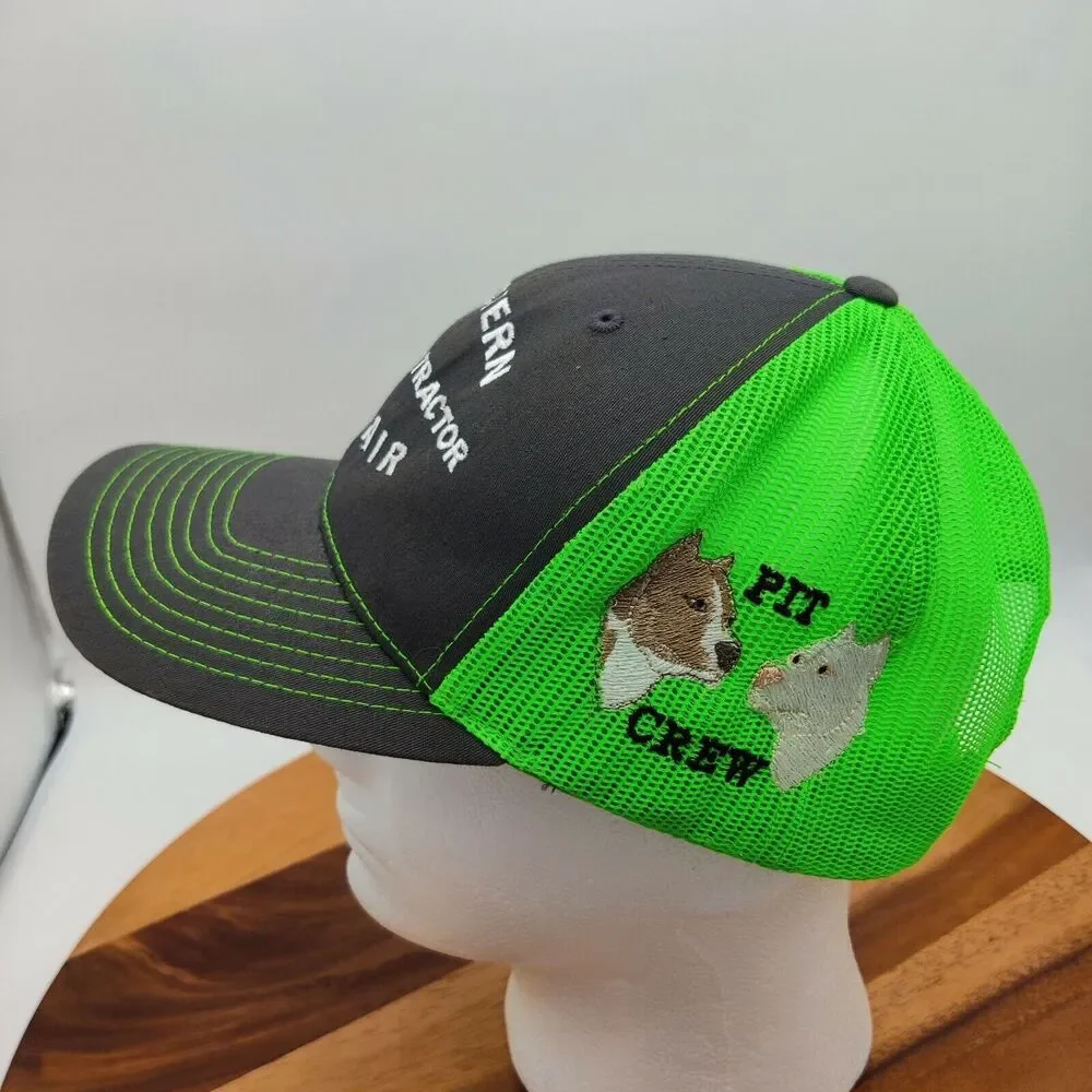 Western Truck & Tractor Pit Crew Neon Green & Gray Mesh Trucker Hat Richardson